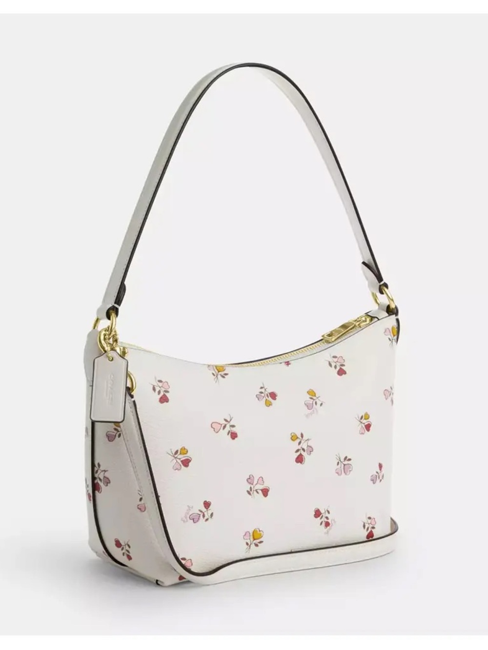 💐💗NWT COACH Zip Top Shoulder Bag With Heart Print💗💐 - Picture 2 of 5